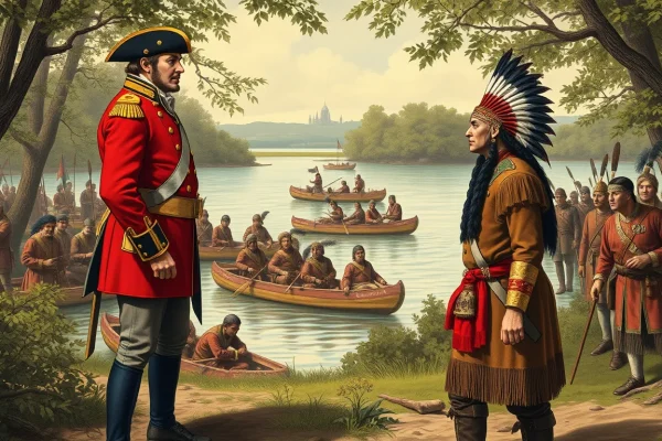 Isaac Brock and Tecumseh at Detroit