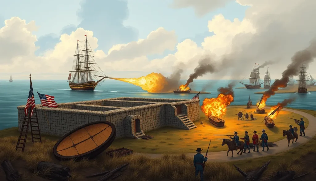 Featured image for First Battle of Fort Bowyer (War of 1812) — 1