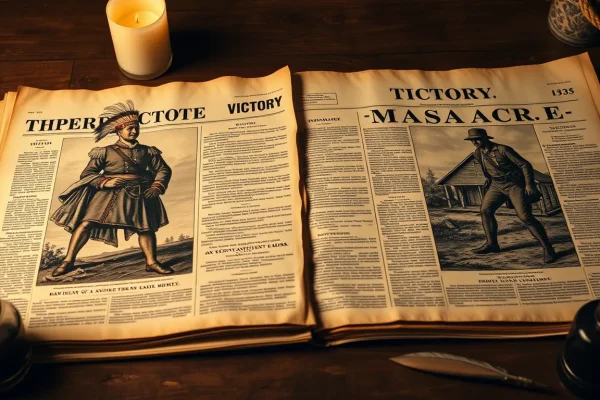 How Did Battle Reports Portray Indigenous Allies on Each Side?