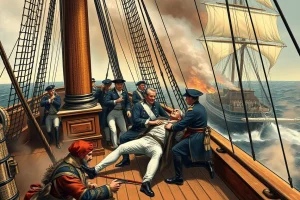Captain James Lawrence of the USS Chesapeake