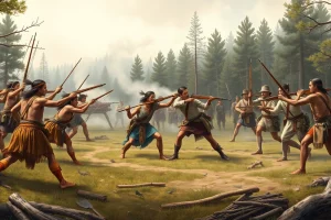 Cherokee and Lower Creek Warriors at the Battle of Emuckfaw